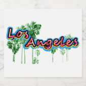 ロサンゼルス – 食品・飲料ラベルセット スパークリングワインラベル (シングルラベル)