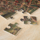 ロサンゼルス(1891年)のヴィンテージの絵解き地図 ジグソーパズル (側面)