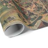 ロサンゼルス(1891年)のヴィンテージの絵解き地図 ラッピングペーパー (ロールコーナー)