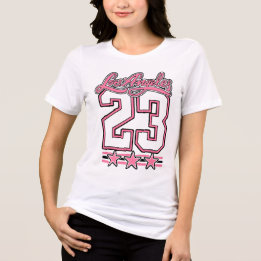ロサンゼルス 23 ピンク ガール エステティック Tシャツ デザイン