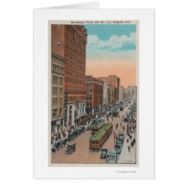 ロサンゼルス、4番目の通りビューからのCABroadway (正面)