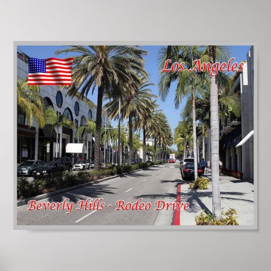 ロサンゼルス- Beverly Hills - Rodeo Drive - USA ポスター (正面)