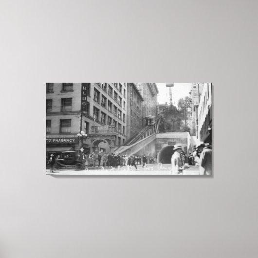 ロサンゼルス、CAアンデルスフライト通り車 キャンバスプリント (正面)