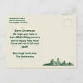 ロサンゼルス、CAスカイラインクリスマスホリデーポストカード シーズンポストカード (裏面)