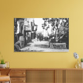 ロサンゼルス、CAビューオブオルベラ通り キャンバスプリント (インサイチュ (リビング))