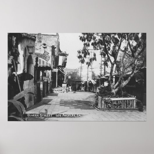 ロサンゼルス、CAビューオブオルベラ通り ポスター (正面)