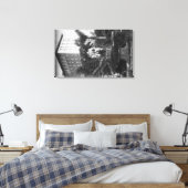 ロサンゼルス、CAビューオブペリシングスクエア キャンバスプリント (インサイチュ (寝室))