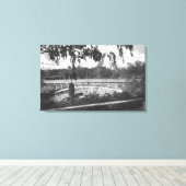 ロサンゼルス、CAビューオブホレンベック公園 キャンバスプリント (インサイチュ (ウッドフロア))