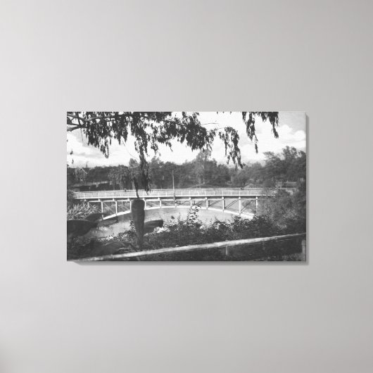 ロサンゼルス、CAビューオブホレンベック公園 キャンバスプリント (正面)