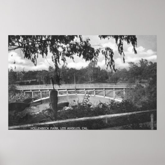 ロサンゼルス、CAビューオブホレンベック公園 ポスター (正面)