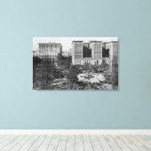 ロサンゼルス、CAペリシングスクエアとビルトモア キャンバスプリント (インサイチュ (ウッドフロア))