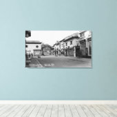 ロサンゼルス、CA Ginling Way Chinatown on Broadwa キャンバスプリント (インサイチュ (ウッドフロア))