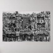 ロサンゼルス、CA View of Clifton's Pacific Seas ポスター (正面)