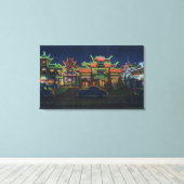 ロサンゼルス、CaliforniaGateway to New キャンバスプリント (インサイチュ (ウッドフロア))