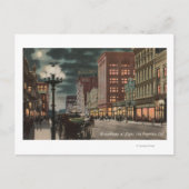 ロサンゼルス, CAStreetブロードウェイの表示 ポストカード (正面)