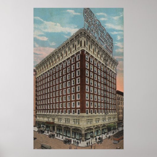 ロサンゼルス、CAView of the Hotel Rosslyn ポスター (正面)