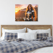 ロサンゼルス - LA キャンバスプリント (インサイチュ (寝室))