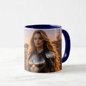 ロサンゼルス - LA マグカップ (正面右)