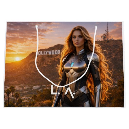 ロサンゼルス - LA ラージペーパーバッグ (正面)