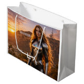 ロサンゼルス - LA ラージペーパーバッグ (正面アングル)