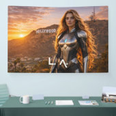 ロサンゼルス - LA 横断幕 (トレードショー)