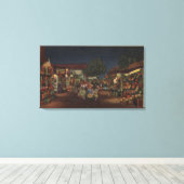 ロサンゼルスCAオルベラ通り キャンバスプリント (インサイチュ (ウッドフロア))