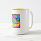 ロサンゼルスCAサン&パームズカップ ツートーンマグカップ (正面右)