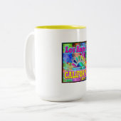 ロサンゼルスCAサン&パームズカップ ツートーンマグカップ (正面左)