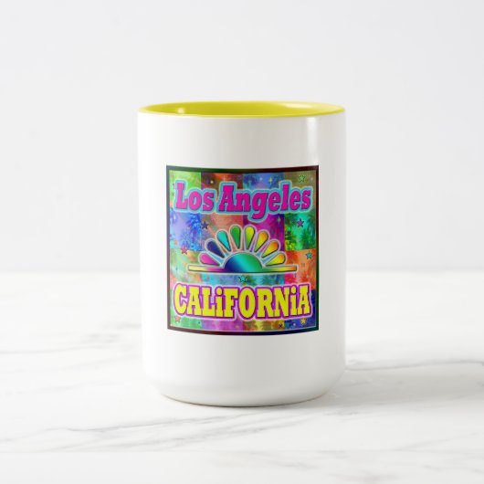 ロサンゼルスCAサン&パームズカップ ツートーンマグカップ (中央)