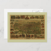 ロサンゼルスCA 1891 ポストカード (正面/裏面)