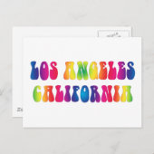 ロサンゼルスCA 60sタイダイ ポストカード (正面/裏面)