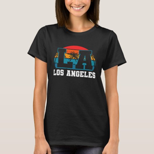 ロサンゼルスLAカリフォルニア4 Tシャツ (正面)