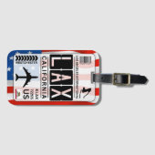 ロサンゼルスLAXラゲッジタグ ラゲッジタグ (正面横)