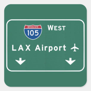 ロサンゼルスLAX空港I-105 W州連帯カリフォルニア- スクエアシール