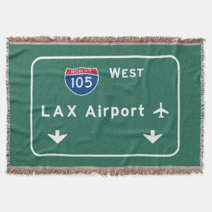 ロサンゼルスLAX空港I-105 W州連帯カリフォルニア- スローブランケット