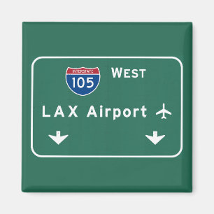 ロサンゼルスLAX空港I-105 W州連帯カリフォルニア- マグネット