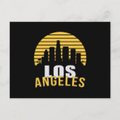 ロサンゼルスUSAシティCityscapeスカイラインギフトおもしろい ポストカード (正面)