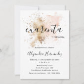 ロサ・クアレンテ・イ・ファブラサス・クンプレアニョス 招待状 (正面)