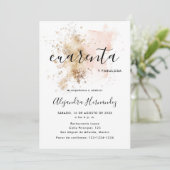 ロサ・クアレンテ・イ・ファブラサス・クンプレアニョス 招待状 (スタンド正面)