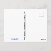 ロサ・ボネウル、ロバの頭、ファインアート、 ポストカード (裏面)