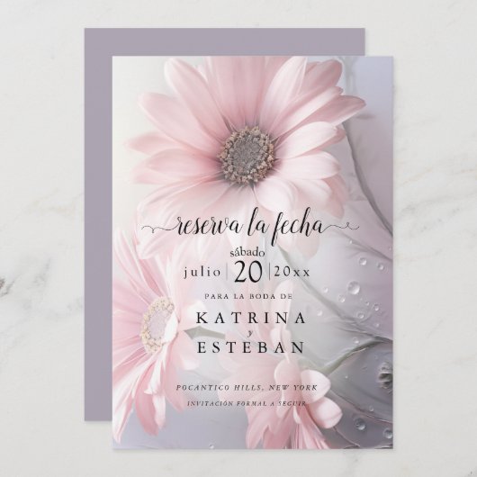 ロサ・マルガリータフローラグアルダーラフェハ セーブザデート (正面/裏面)