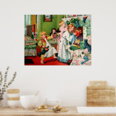 ロサC. Petherick：クリスマスショッピング ポスター (キッチン)