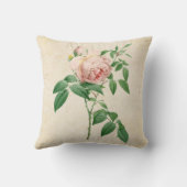 ロザインディカフラグランス植物性イラストレーション クッション (裏面)