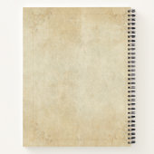 ロザムカフォリアノートブック – シックフローラギフト ノートブック (裏面)