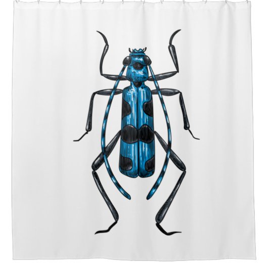 ロザリアアルピナビートル シャワーカーテン (正面)