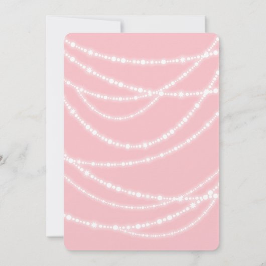 ロザリエレガントオクロスが宗教的バプテスマを輝かせる 招待状 (裏面)