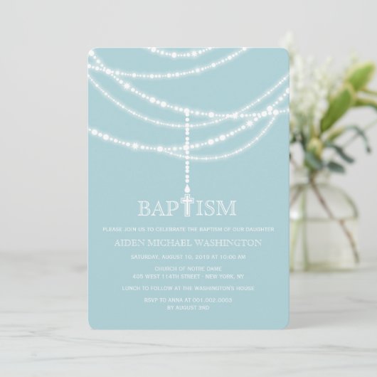 ロザリエレガントオクロスが宗教的バプテスマを輝かせる 招待状 (スタンド正面)