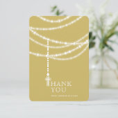 ロザリエレガントーのビーズとクロス宗教 招待状 (スタンド正面)