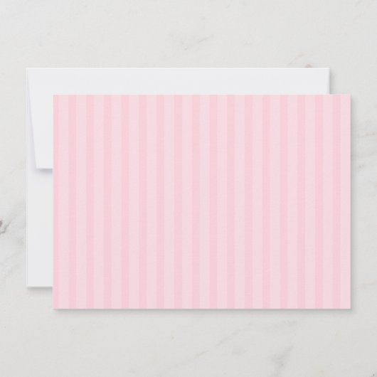 ロザリオとレースの最初のコミューオンピンク 招待状 (裏面)