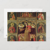 ロザリオのヴァージンのアルタルピース, c.1500 ポストカード (正面/裏面)